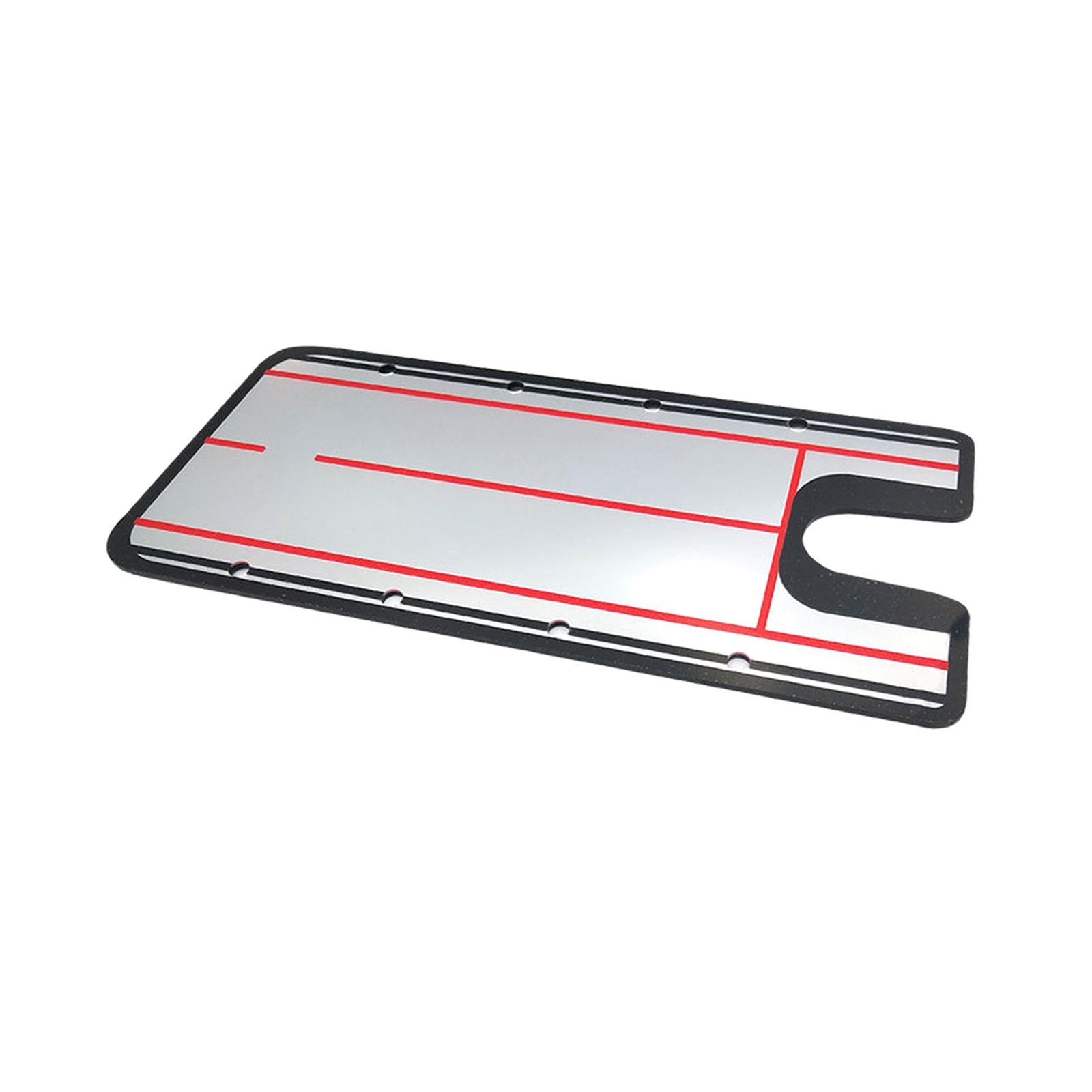 Golf Putting Alignment Mirror Golf Putting Practice Acrylic Golf Putting Trainer Golf Putting Training Aid for Indoor Outdoor