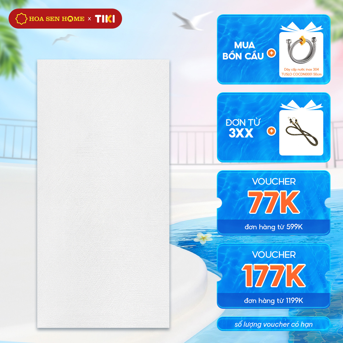 Gạch men lát nền LUSTRA INCEF0300600016TN màu kem, họa tiết vân đá tự nhiên, chống trầy chống ẩm vượt trội, kích thước 300mmx600mm - Hoa Sen Home - Hàng chính hãng (Thùng)