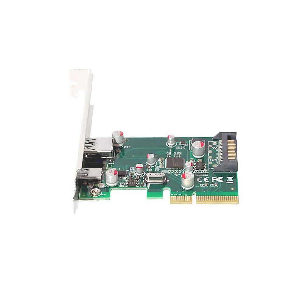 Thẻ card mở rộng chuyển đổi PCI-E sang USB 3.1 Loại A + Loại C 10Gbps dành cho PC để bàn
