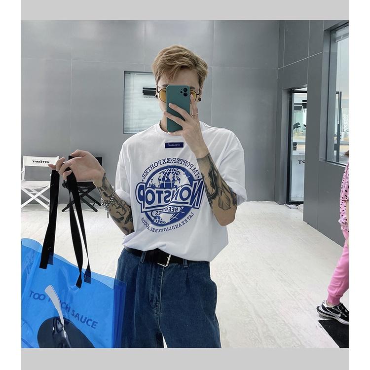 Áo thun tay lỡ phông Unisex nam nữ Cotton oversize form rộng NONSTOP