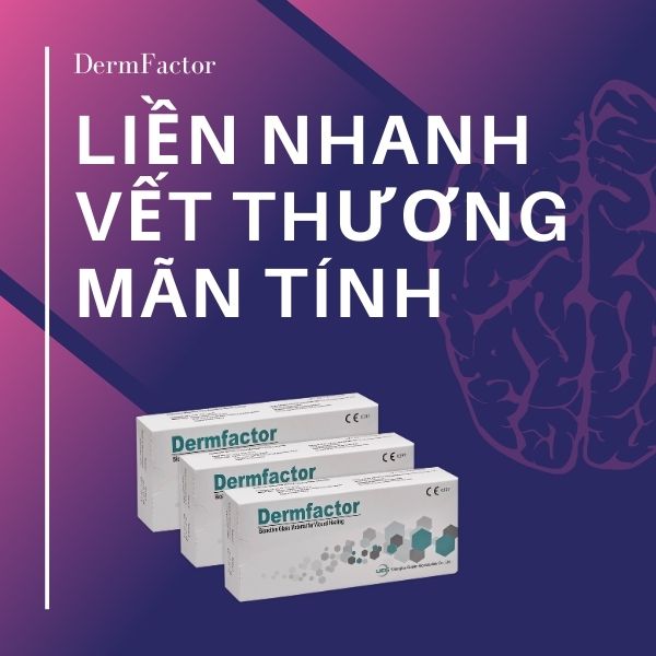 Combo 3 Hộp DermFactor Nhập Khẩu Đức Công Nghệ Sinh Học Mới Liền Nhanh Vết Thương Cấp và Mãn Tính Nhanh Gấp 5 Lần, Viêm hậu môn có dich, Vết thương phẫu thuật, Vết thương cắt trĩ. Thẩm Mỹ Tránh Sẹo