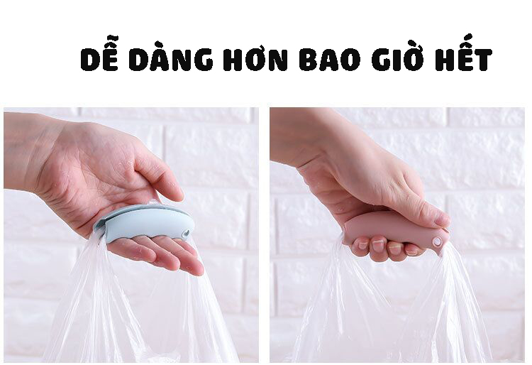 Combo 4 Silicone Picker kẹp quai xách túi cho tay đỡ đau giúp xách đồ nhẹ nhàng hơn – Mihoco2021-Giao màu ngẫu nhiên