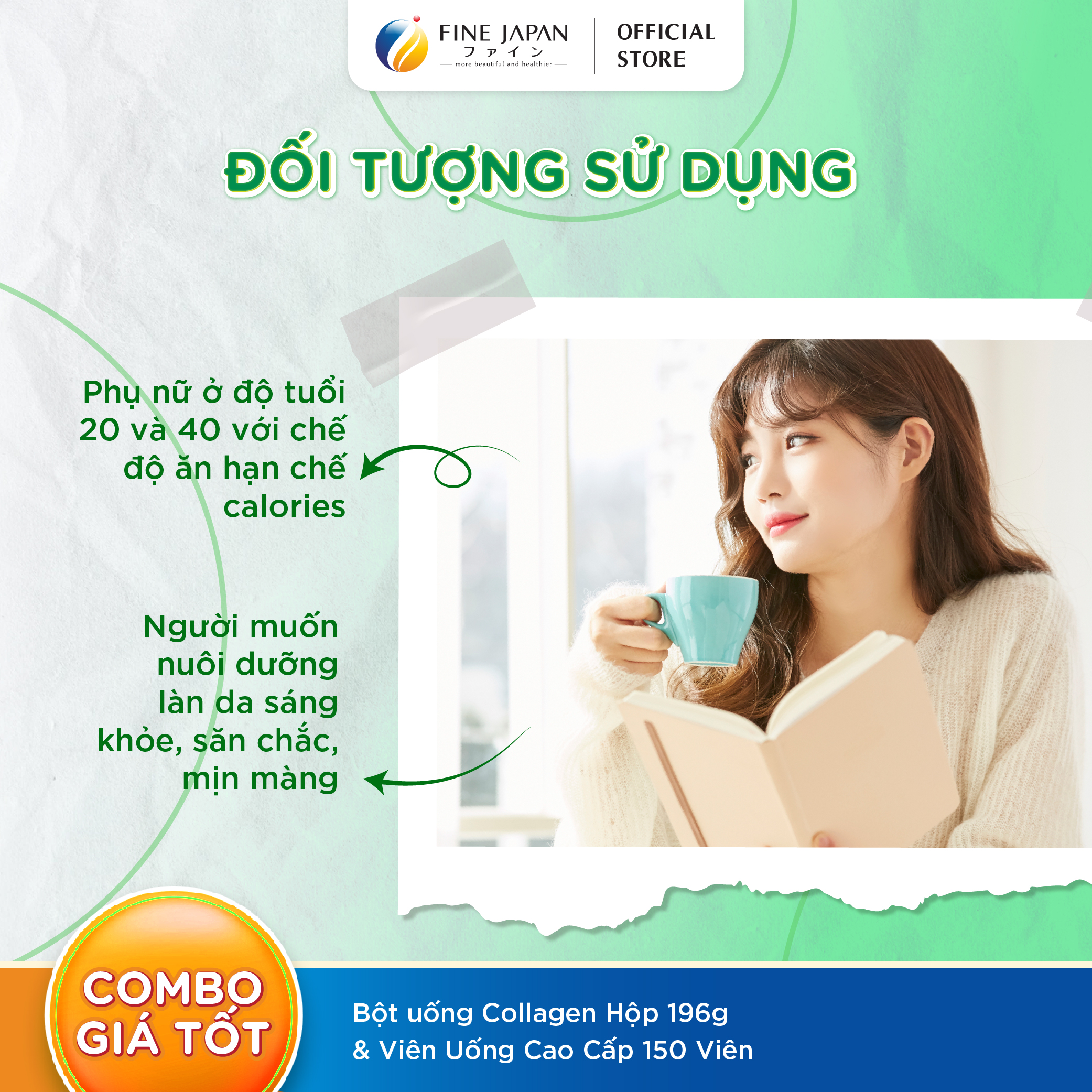 Combo Lấy lại vóc dáng hiệu quả FINE JAPAN