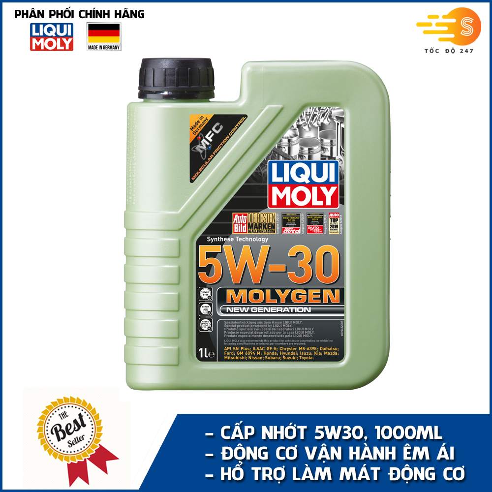 Bộ 4 sản phẩm thay nhớt định kì toàn diện cho xe tay ga Liqui Moly LQN-CB1 - Dùng cho các dòng xe  SH, SH Mode, Airblade, Vision, Lead, Click, Vario, Grande, NVX, Freego, Latte, Janus