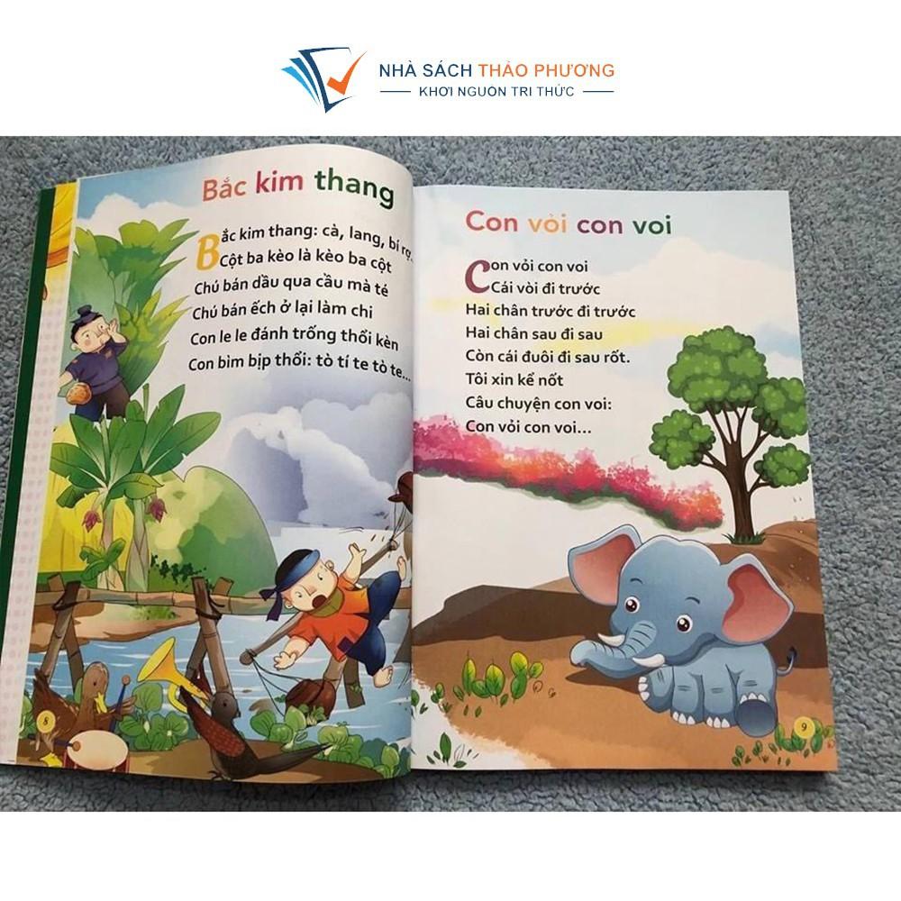 Sách - Đồng dao Thơ - Truyện cho bé tập nói phát triển ngôn ngữ, khả năng nghe