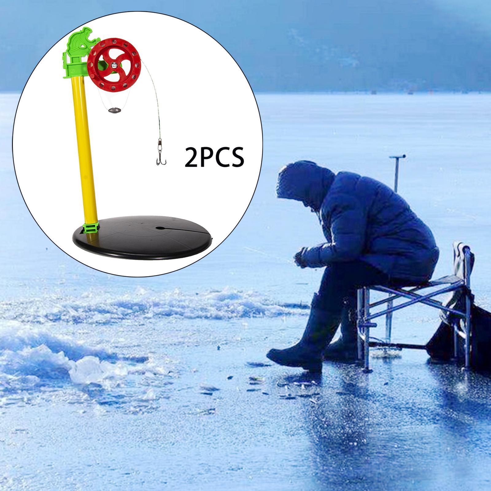 Portable Ice Fishing Rod Tip Marker Pole Equipment With hook pendant