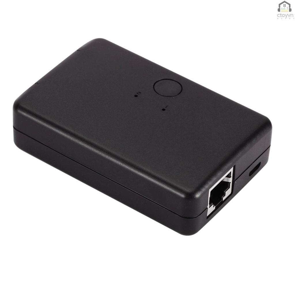 Bộ chia mạng 2 cổng RJ45 LAN CAT6 100MHz 2 trong 1 ra 1