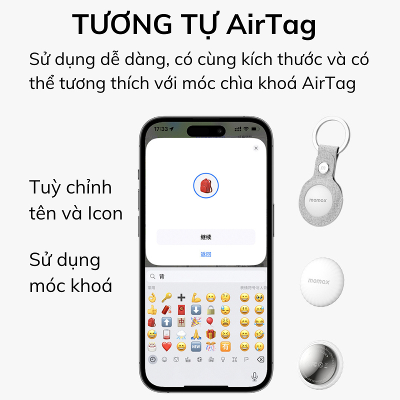 Định vị GPS MOMAX Sothing Pintag BR5 không cần lắp sim, kết nối toàn cầu- Hàng Chính Hãng