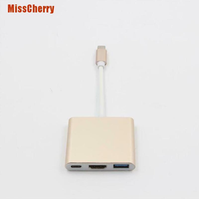 HUB chuyển đổi sạc USB 3.0 Type C sang 4k HDMI USB 3.0 thích hợp cho Macbook