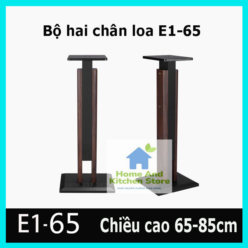 Chân loa gỗ E1-65 để bộ loa đài đa năng TĂNG GIẢM CHIỀU CAO phù hợp mọi không gian gia đình cao cấp