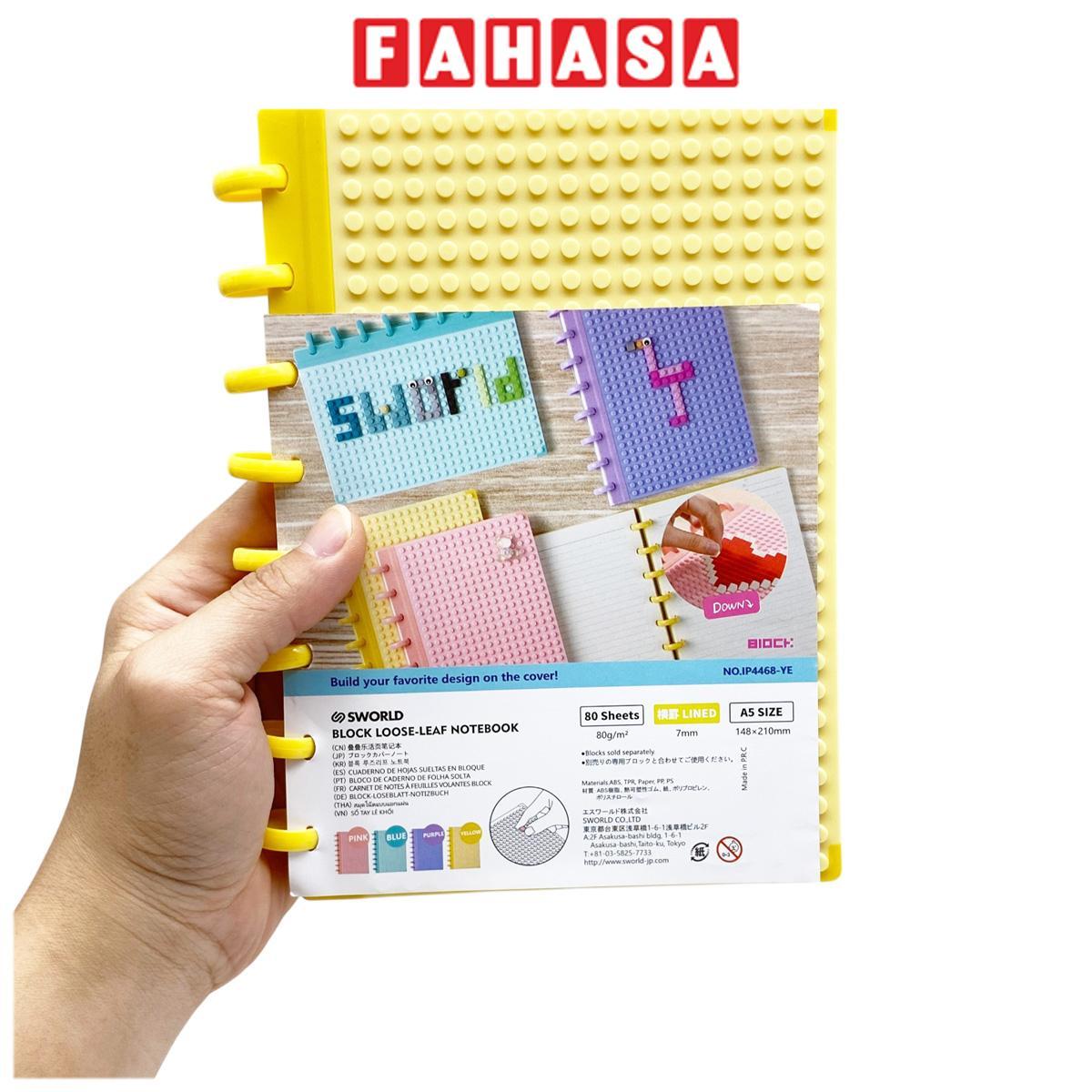 Sổ Tay Lego A5 - 160 Trang 80gsm - Giấy Tách Rời - Sworld IP4468-YE - Yellow