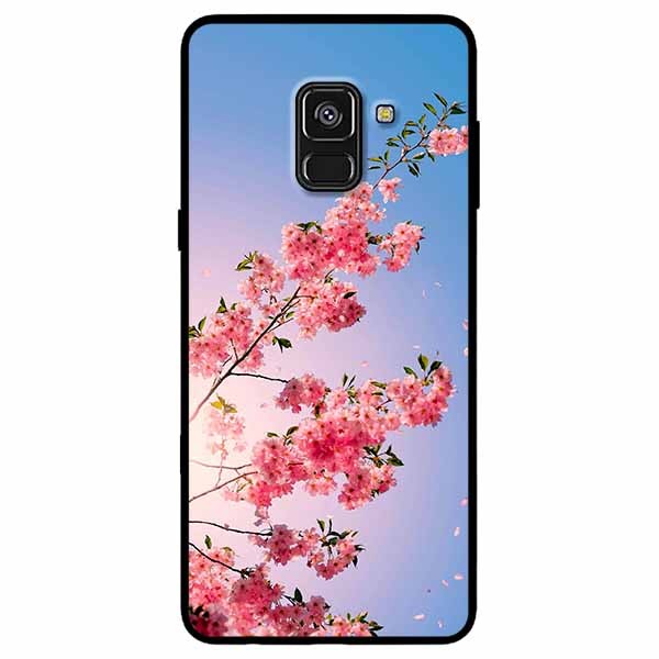 Ốp lưng dành cho Samsung A8 Plus mẫu Hoa Đào Rơi