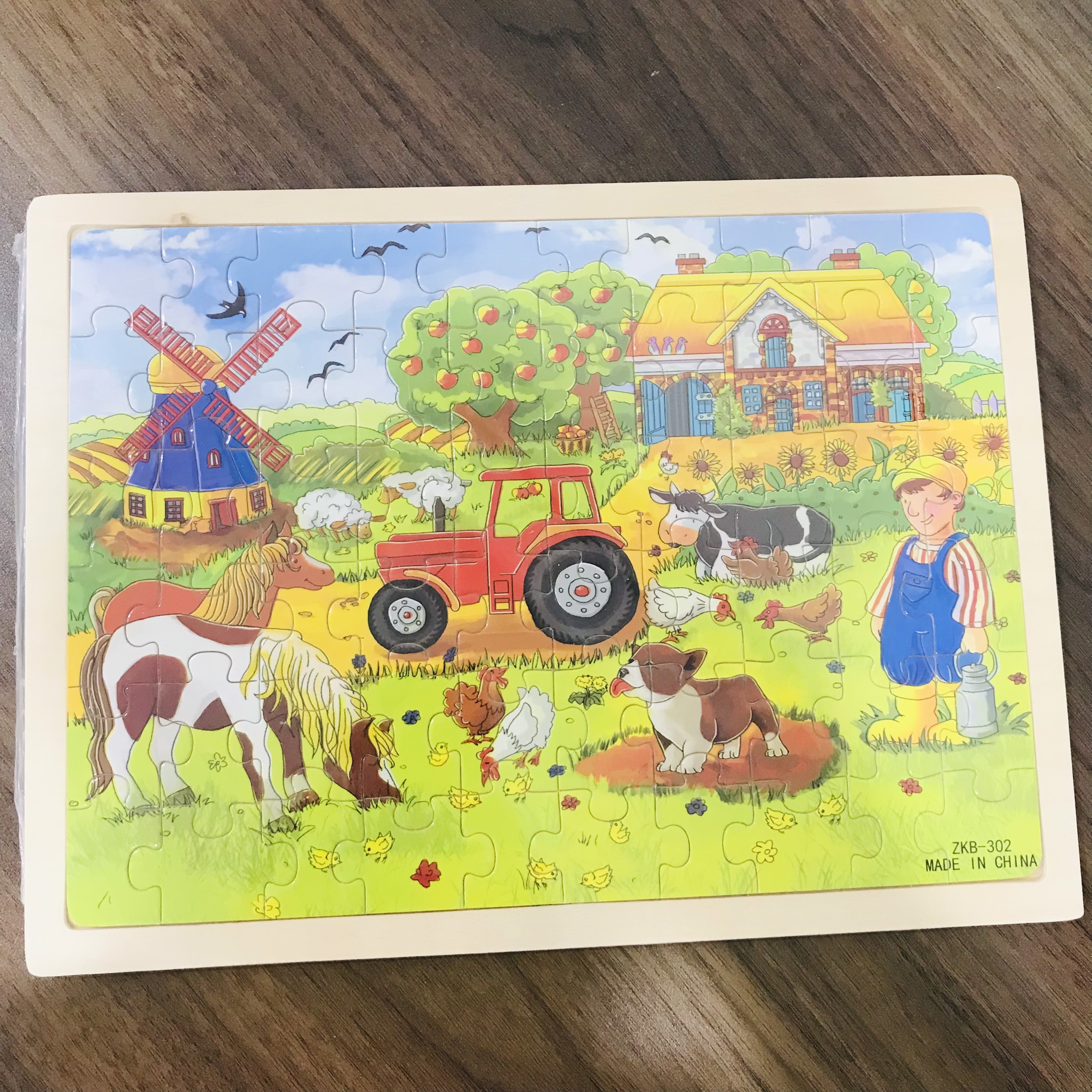 Đồ chơi tranh xếp hình 60 miếng puzzle - Đồ chơi thông minh cho bé