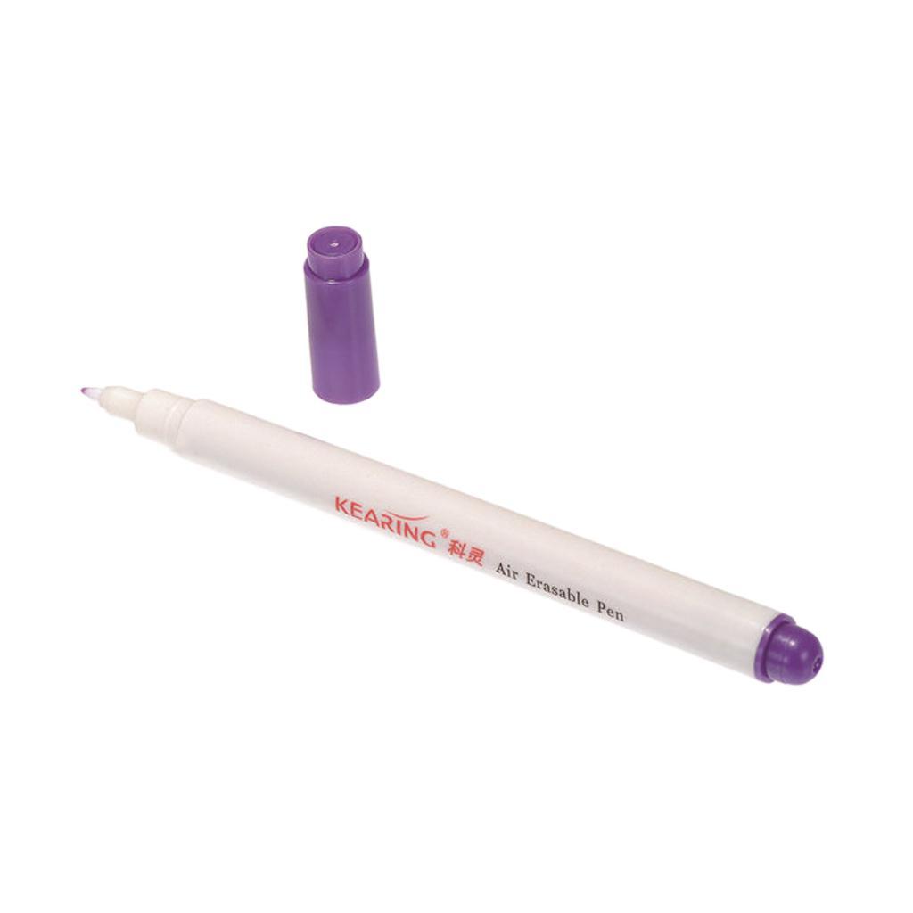 1 Piece 0.8mm Air Erasable Pen Auto-Vanishing Pen for DIY Fabric Marking Purple