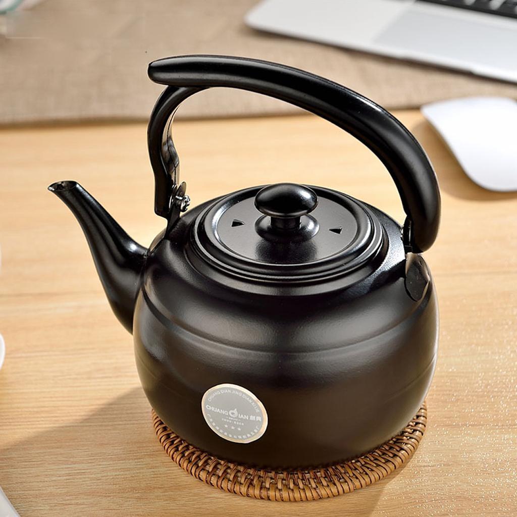 2-3pack 1L Stainless Steel Teapot Kitchen Tea Kettle Metal Stovetop Tea Pot