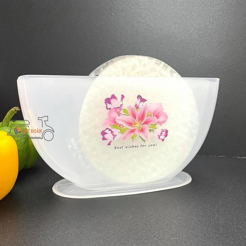 TÔ NHÚNG bánh tráng 3 NGĂN - SIZE TO. Đồ dùng cho quán ăn, gia đình