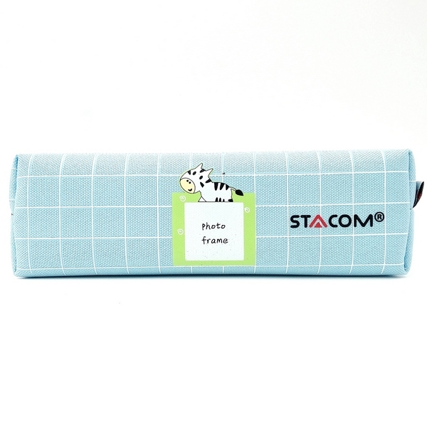 Hộp Bút Vải Polyester Stacom PB-1012 Màu Xanh