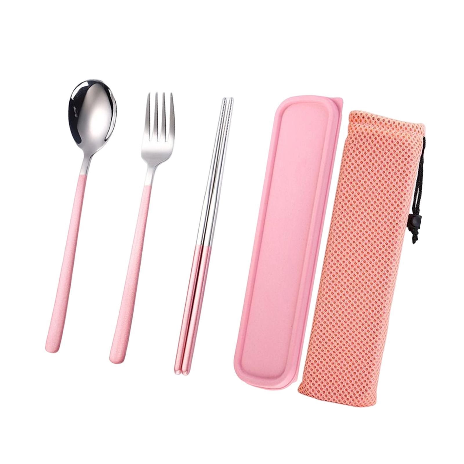 3x Cutlery Set Modern Flatware Utensil Spoon Fork Chopsticks for Childs Kids