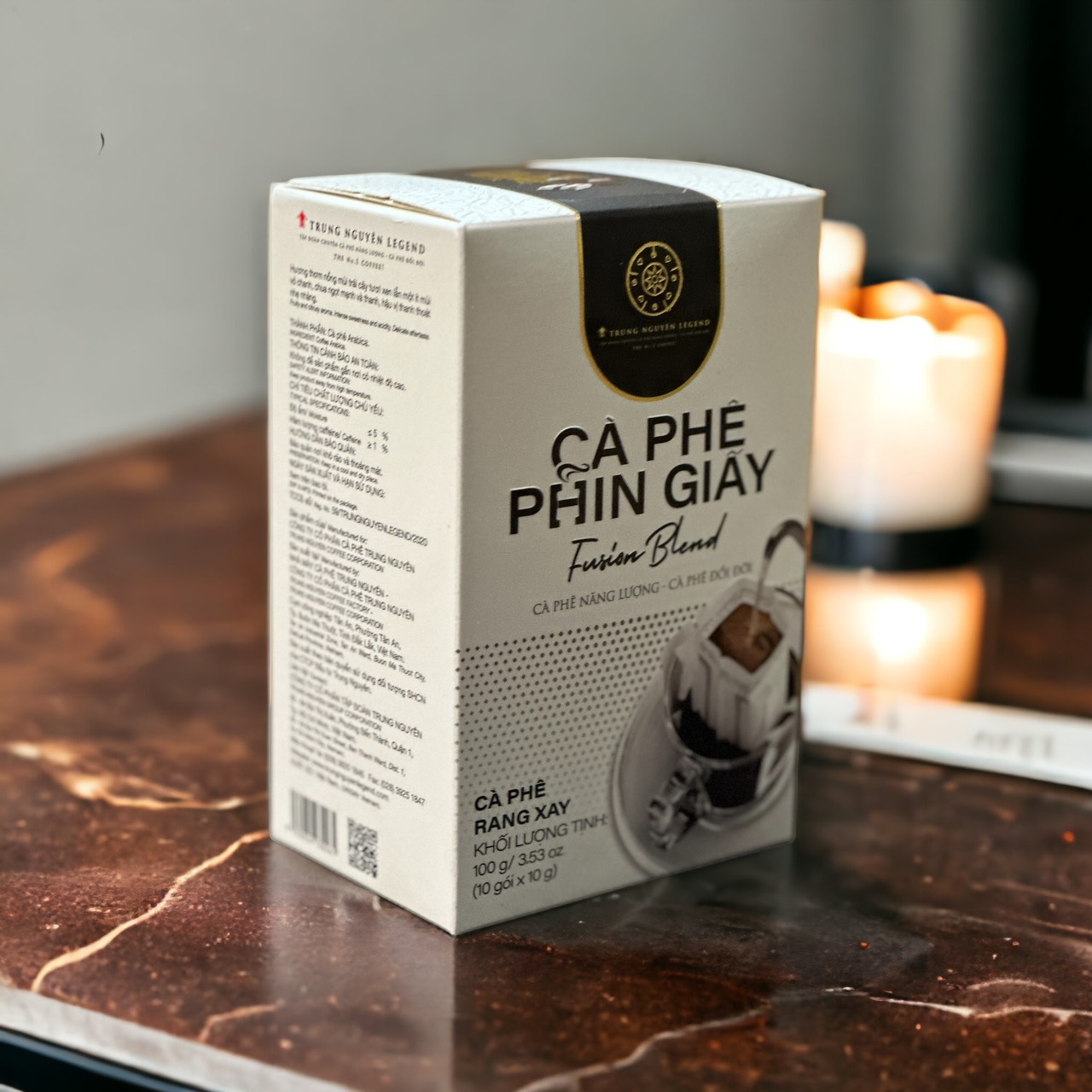 Cà phê Phin Giấy Trung Nguyên Fusion Blend( Hộp 10 Gói)