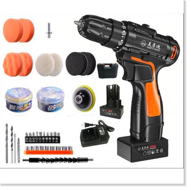Máy đánh bóng khoan tường không dây 25v Đa Năng CAR POLISHER