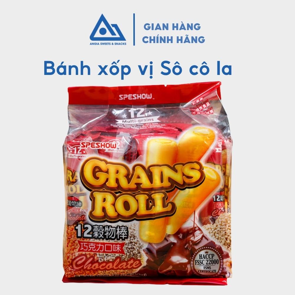 Bánh xốp 12 loại Hạt Speshow ăn vặt nhiều vị socola, trà xanh, phomai... 160g An Gia Sweets &amp; Snacks