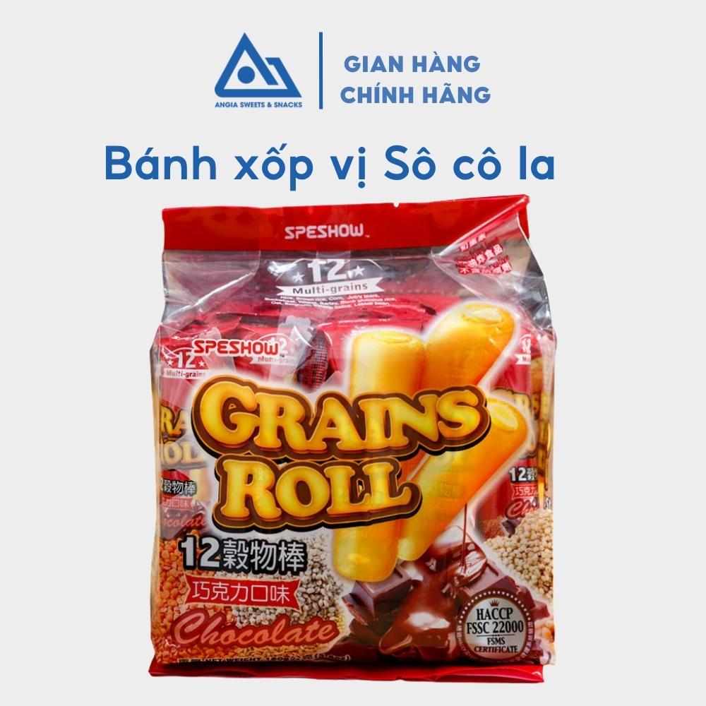 Bánh xốp 12 loại Hạt Speshow ăn vặt nhiều vị socola, trà xanh, phomai... 160g An Gia Sweets &amp; Snacks