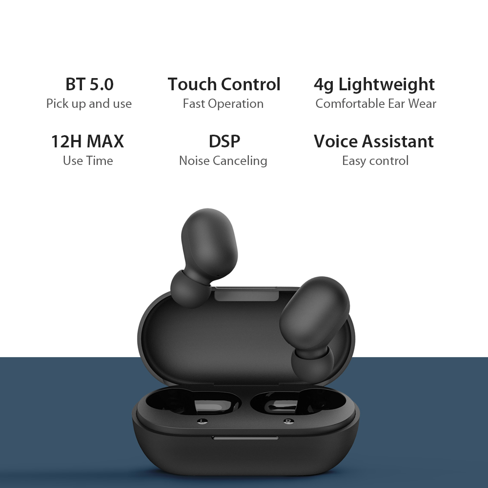 Tai Nghe Bluetooth Không Dây True Wireless Xiaomi Haylou GT1 Bluetooth 5.0 - Hàng Nhập Khẩu