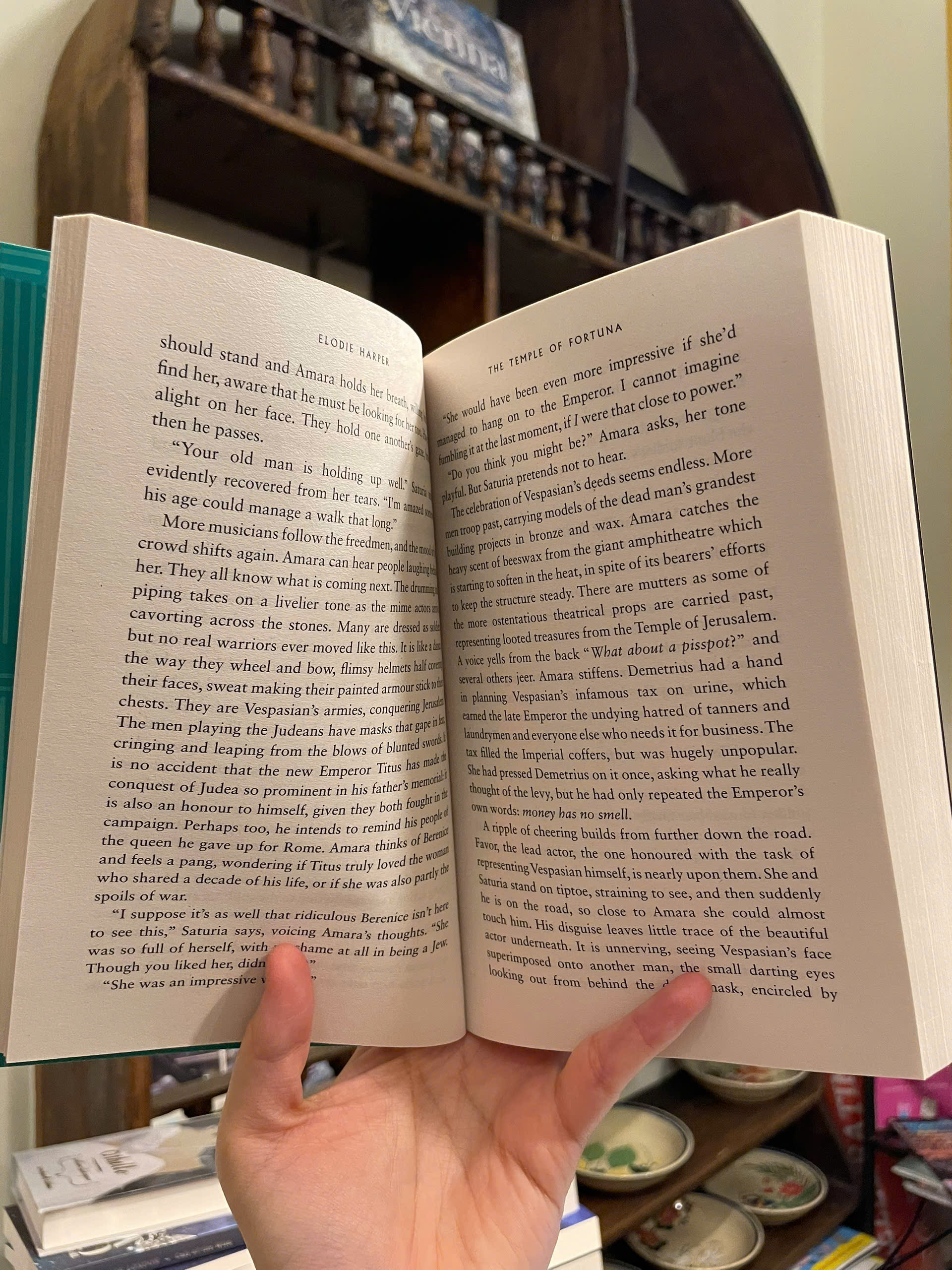 Sách - The Temple of Fortuna by Elodie Harper - Historical Fiction/Mythology book in English