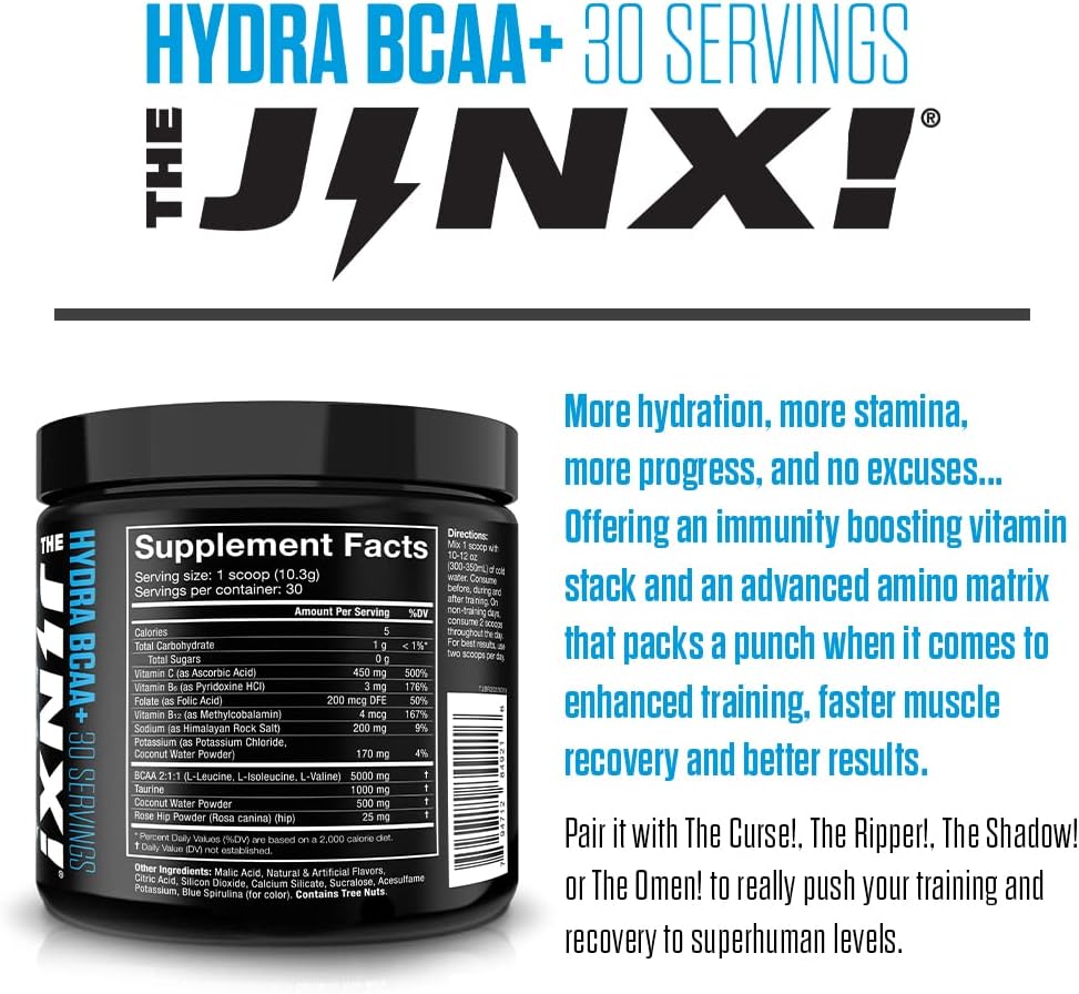 The Jnx Hydra BCAA + (30 Lần Dùng) - Hỗ Trợ Tăng Sức Mạnh và Phục Hồi Cơ Sau Luyện Tập