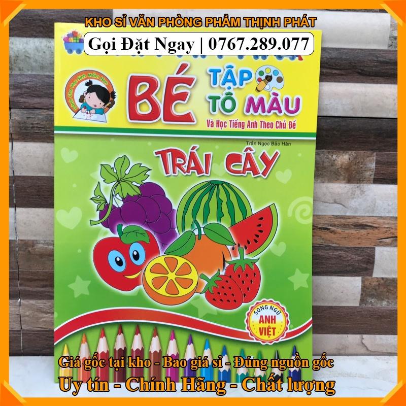 Bé tập tô màu theo các chủ đề