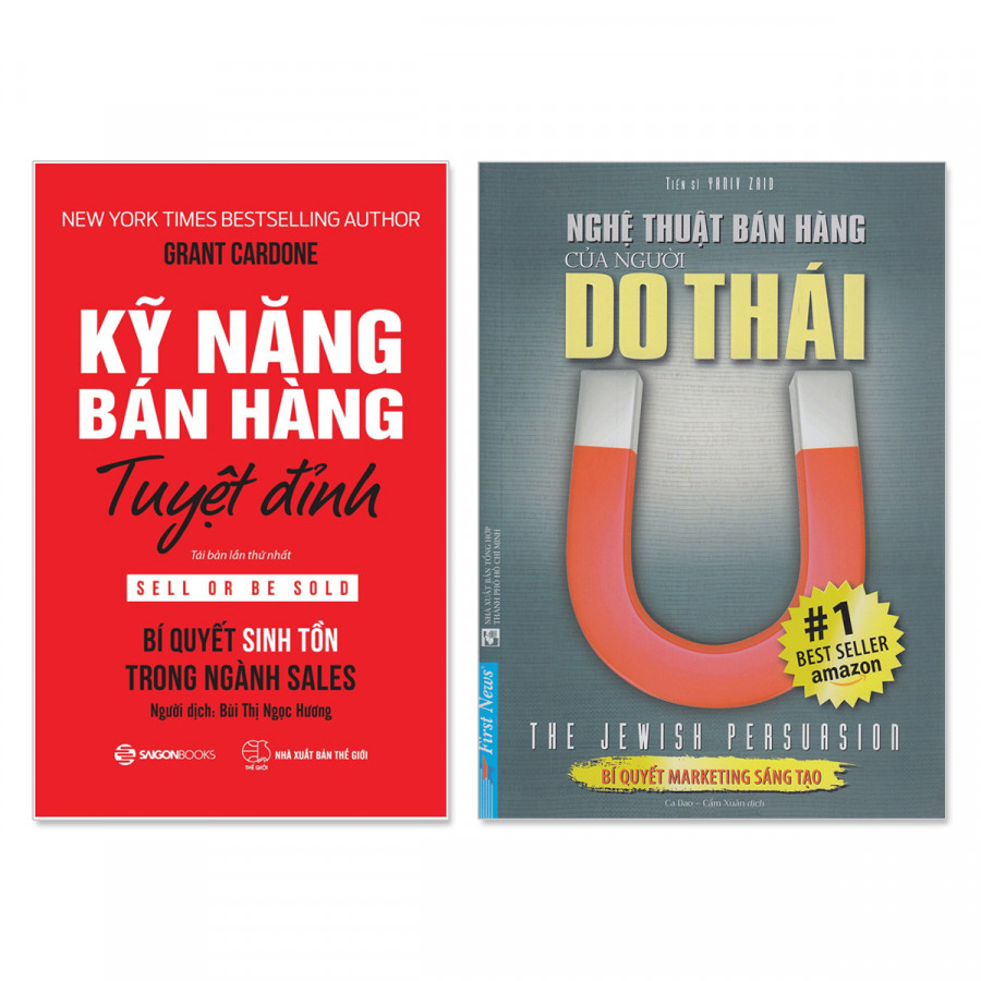 Sách - Combo 2 cuốn Kỹ năng bán hàng tuyệt đỉnh và nghệ thuật bán hàng người do thái