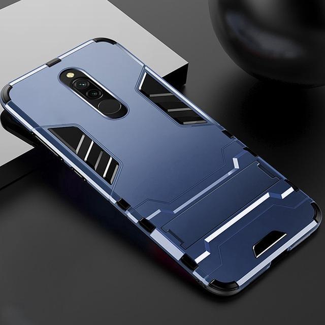 Ốp điện thoại cứng mỏng có đế đỡ chống sốc cho Xiaomi Redmi 8A Redmi8