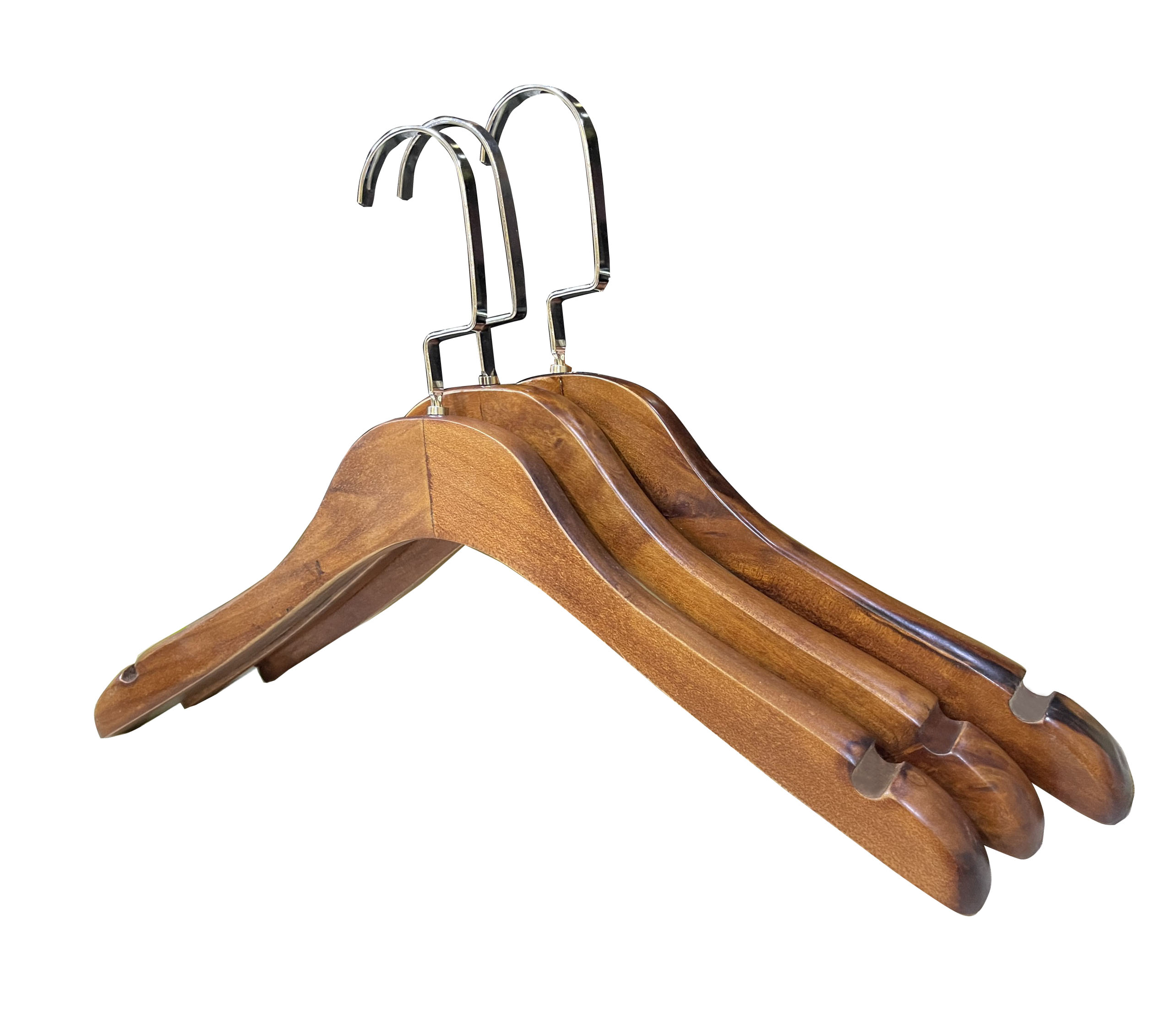 Móc Áo Gỗ Vest Bản Dày, Móc Treo Váy Cưới, Treo Áo Vest Dài 38cm