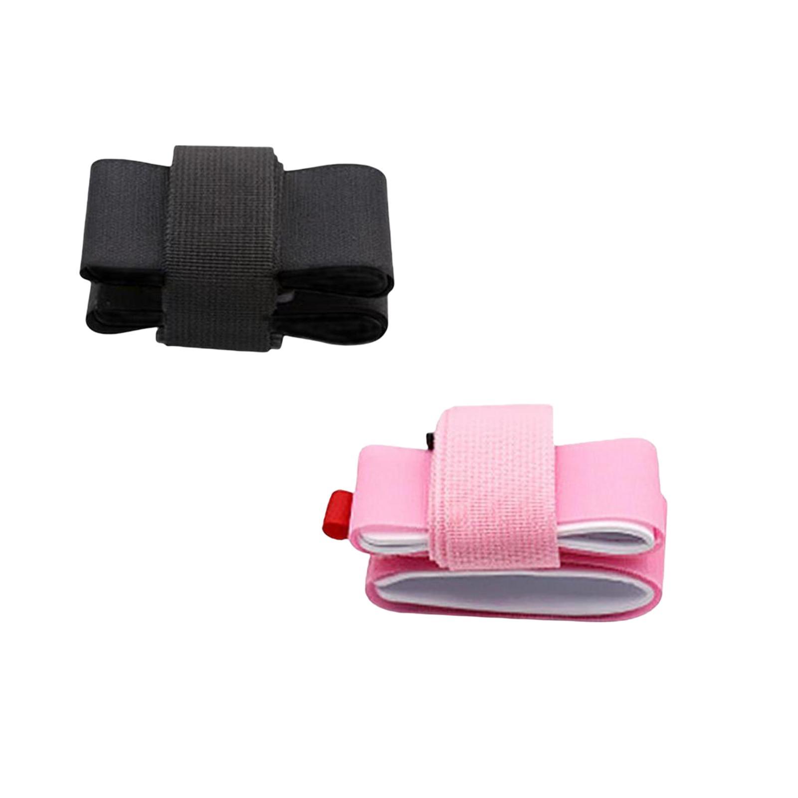 2 Pieces Ski Strap, Nylon Braid Handheld Handle Belt Ski Gear Holder Portable Durable Ski Pole Shoulder Strap for Ski Board Winter Sports