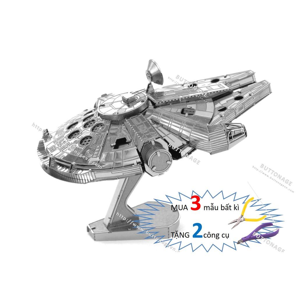 Mô Hình Lắp Ráp 3d Phi Thuyền Millennium Falcon YT-1300