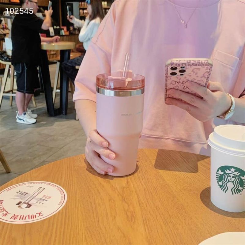 CỐC GIỮ NHIỆT STARBUCKS + STANLEY CÓ ỐNG HÚT