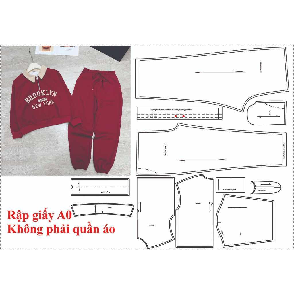 Rập giấy A0 bộ thu đông cổ bẻ mã 301 - không phải quần áo (BẢN VẼ)