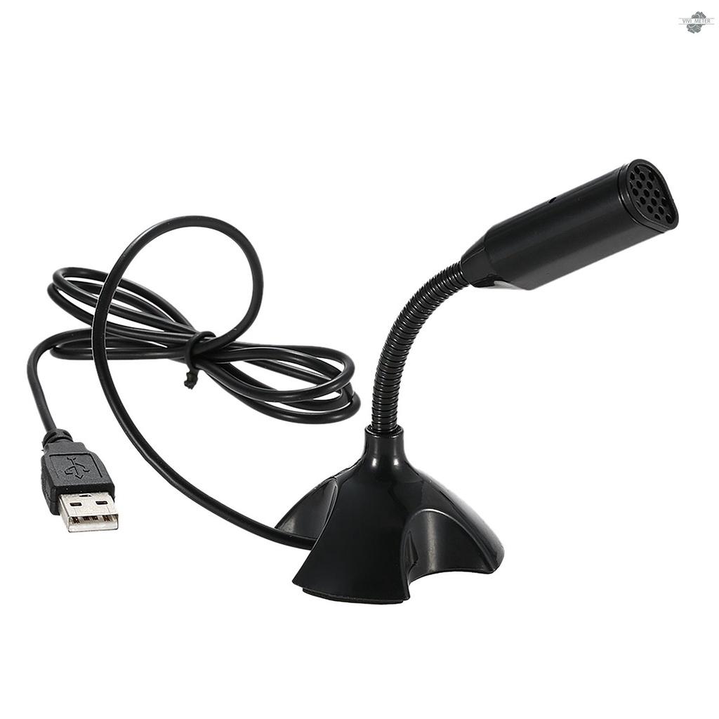 USB Desktop Microphone 360° Adjustable Microphone Support Voice Chatting Recording Mic for PC Mac with a USB port