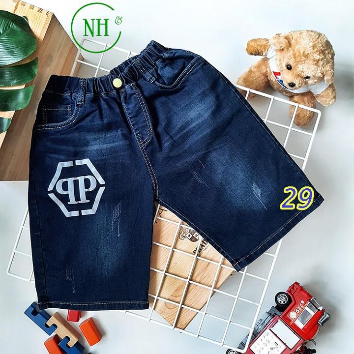 Quần short cho bé 30kg đến 50kg - quần short jean co giãn - NH Kids Shop