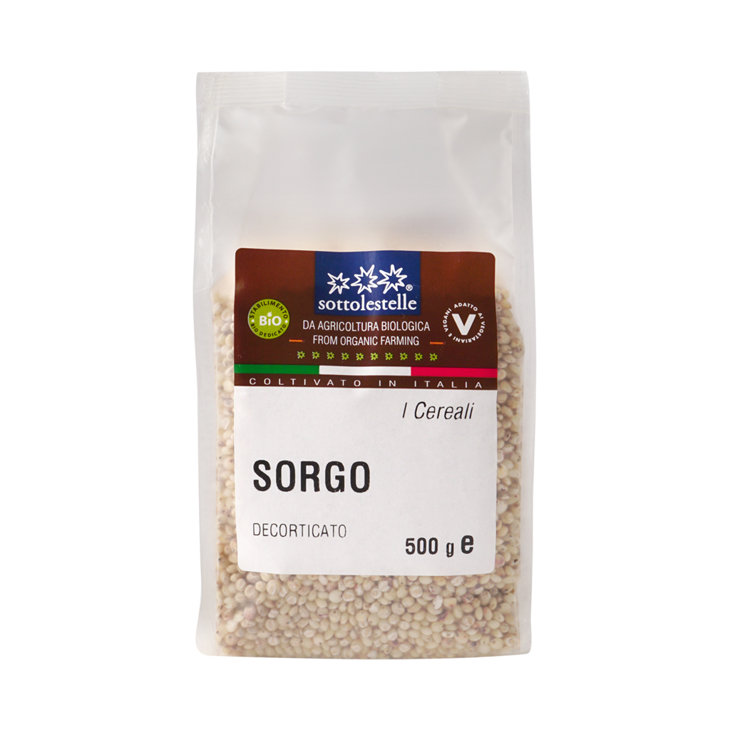Hạt siêu cao lương (bobo ) hữu cơ đã bóc vỏ Sottolestelle 500g Organic Hulled Sorghum