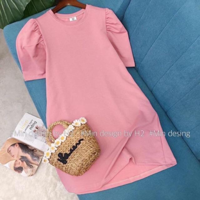 VÁY SUÔNG TAY BỒNG NHIỀU MÀU CHO NỮ