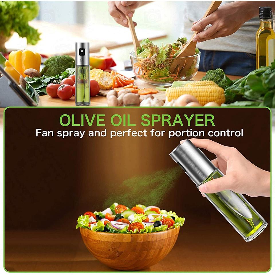 Bình xịt dầu ăn 100ml chống rò rỉ tiện dụng cho nhà bếp
