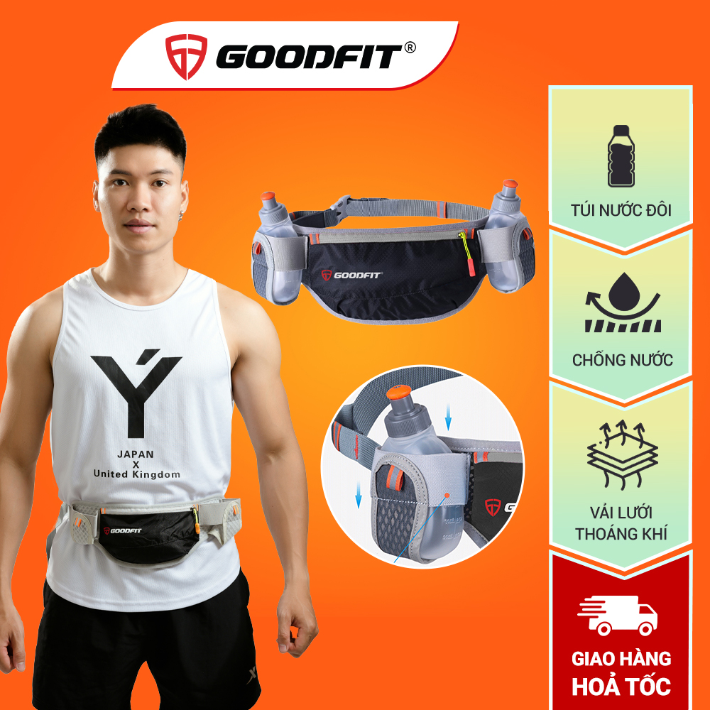 Túi đeo bụng chạy bộ đựng điện thoại chống nước chính hãng GoodFit GF109RB