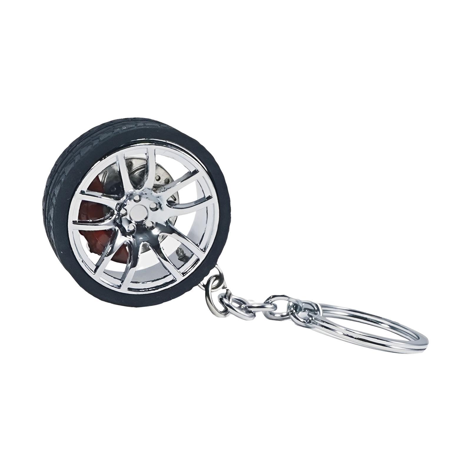 Tire Keyring Creative Automobile Car Parts Model Key Chains Lovers