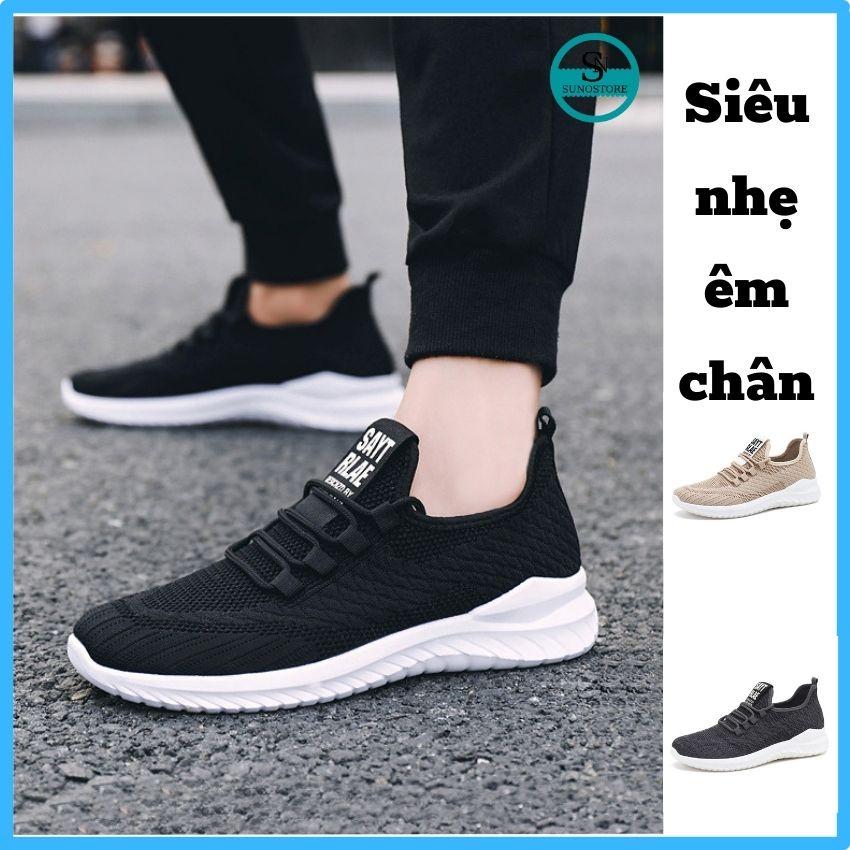Hình ảnh Giày Thể Thao Nam Sneaker Kiểu Hàn Quốc Mẫu Mới 2022 Êm Chân Thoáng Khí Cổ Vừa Trẻ Trung Năng Động GNA05