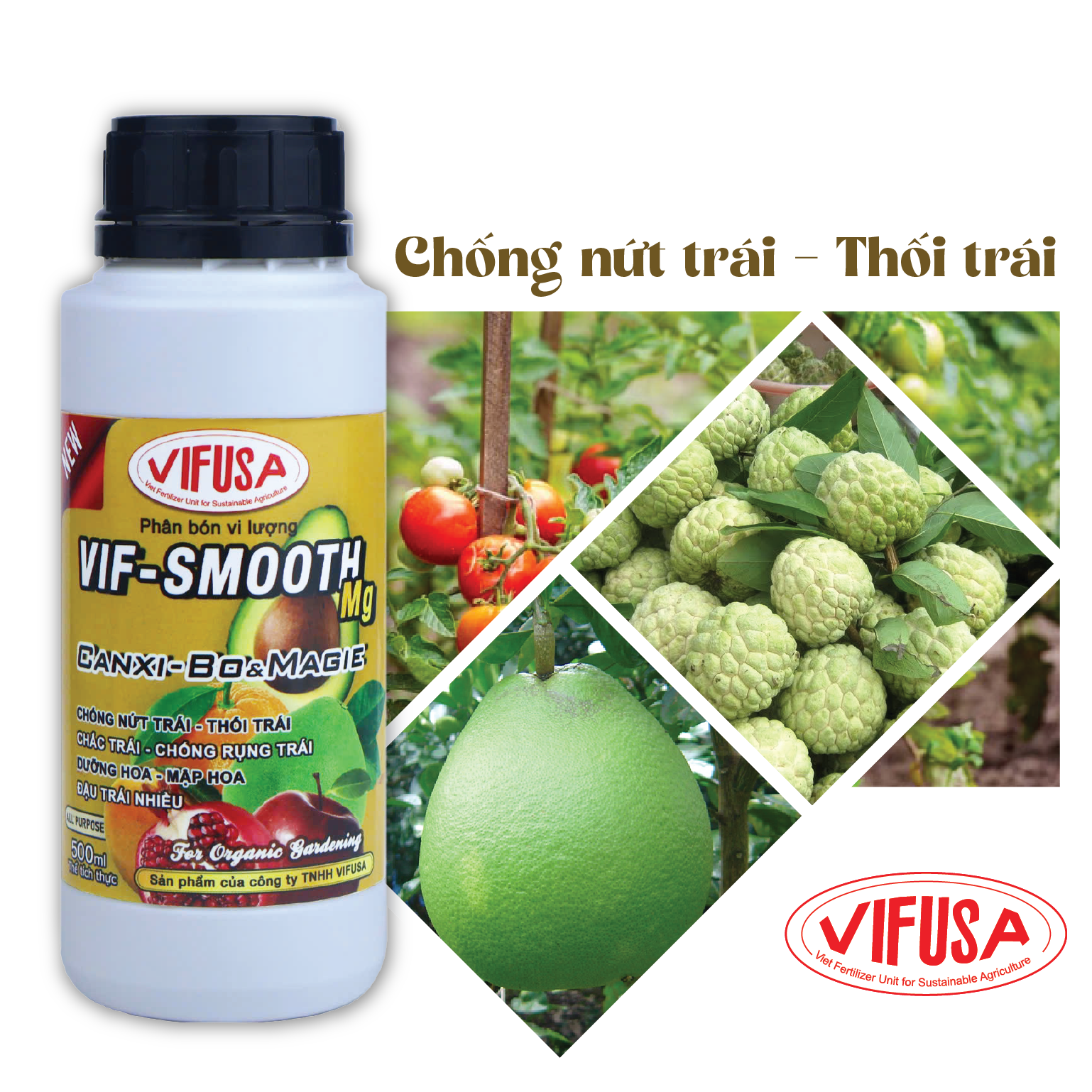 VIF-SMOOTH Mg - Phân bón CaBMg chai 500ml