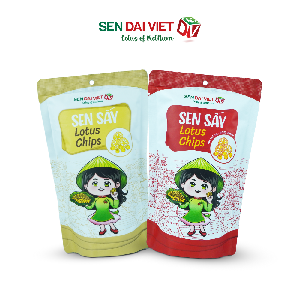 [Combo Tiết Kiệm]  Sen Sấy- Nguyên vị, Vị Phô Mai Cay, ĐV- Sen Đại Việt -2 Gói-Gói 30g- Date Mới Nhất