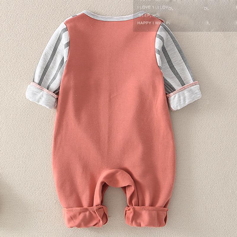 .Bộ Bodysuit hình thú ngộ nghĩnh cho bé chất liệu cotton thun-0280101