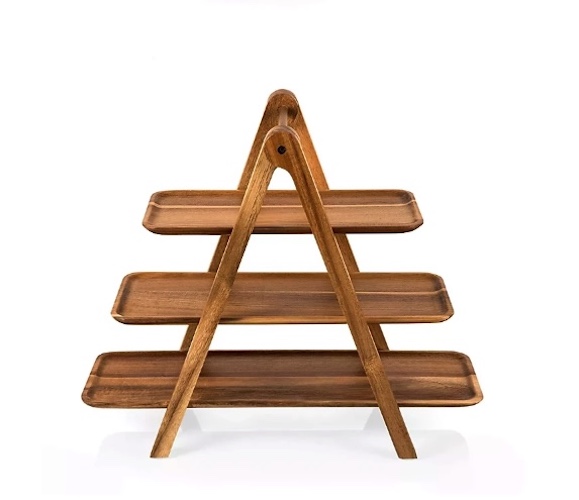 Khay Gỗ Đựng Thức Ăn Trang Trí Bàn Tiệc Serving Cascading Tray 3F
