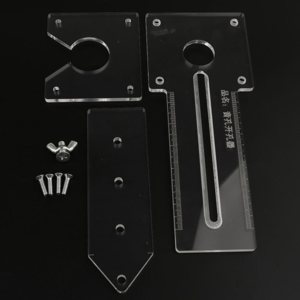 Transparent Guitar Auxiliary Template for Guitar Soundhole Making Production